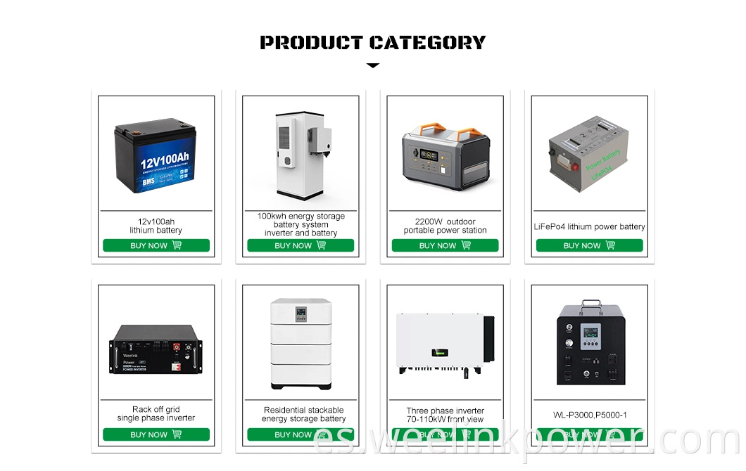 Weelink On/Off Fase dividida de alta eficiencia Hybrid Solar RS485 inversor